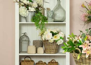 Rustykalny regał ozdobny drewniany REG 03