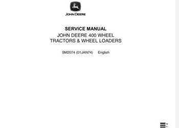 John Deere 400 koparko ładowarka instrukcja napraw + katalog części