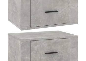 Szafki nocne wiszące 2 szt. szarość betonu 50x36x25 cm WM-816849