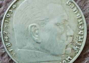 2 Marki Niemcy Paul von Hindenburg 1939 r. men. J