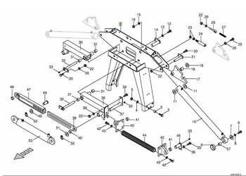 Krone Big M II - siłownik hydrauliczny 009184770