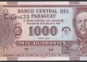 Paragwaj 1000 guaranies  2004 - STAN BANKOWY UNC