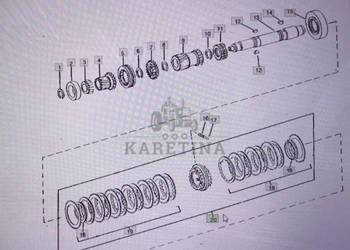 John Deere RE238219/synchronizator komplet/John Deere 4555/4755/4955/ Nr c…