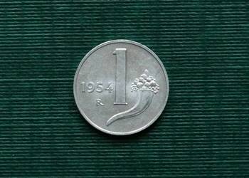 Włochy - 1 lir, 1954r Włochy - 1 lir, 1954r