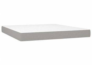 vidaXL Materac kieszeniowy, jasnoszary, 160x200x20 cm, tkanina(SKU:347814)