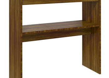 Stolik konsolowy brązowy dąb 80x30x80 cm WM-815218