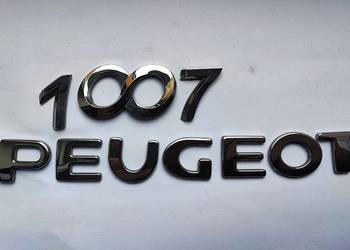Napis emblemat Peugeot 1007