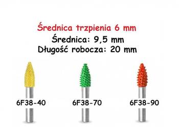FREZ W KSZTAŁCIE PŁOMIENIA TRZPIEŃ 6 MM śr. 10 mm dł. 20 mm