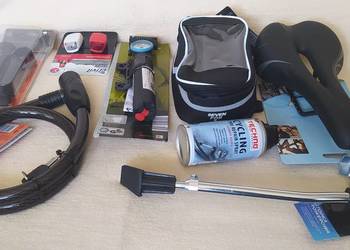 OKAZJA.Zestaw akcesorii do roweru-8 sztuk.Nowe+Gratis