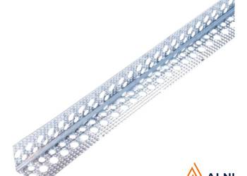 Narożniki aluminiowe wewnętrzne 2,3x2,3cm/3m perforowane moletowane