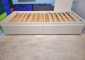 Ikea Flekke 80x200 biały z 2 szufladami - OKAZJA