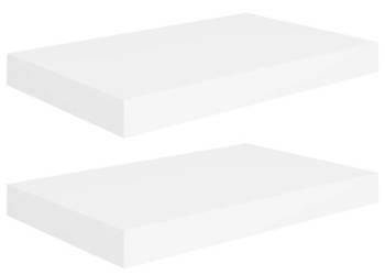 Półki ścienne 2 szt. białe 40x23x38 cm MDF WM-323806