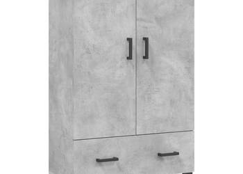 Wysoka szafka szarość betonu 695x31x115 cm WM-828240