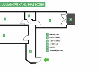 OKAZJA - 3 pok - ul. Julianowska 42 w Piasecznie - 63,5 m2 BEZPOŚREDN OKAZJA - 3 pok - ul. Julianowska 42 w Piasecznie - 63,5 m2 BEZPOŚREDN