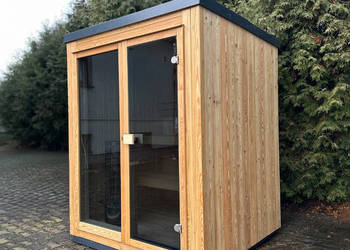 sauna ogrodowa - sterownik manualny - raty 0% - świerk skandynawski