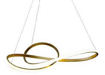 Wavy 60 - żyrandol LED 60cm pierścień złoty mat