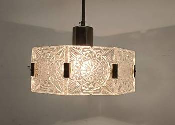 lampa wisząca żyrandol Kamienicky Senov Czechosłowacja lata 60-te vintage