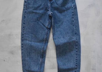 mom jeans spodnie z wysokim stanem XS/S jasne