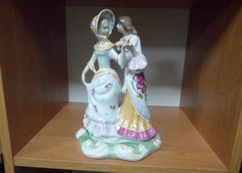 Figurka porcelanowa Kobieta i wróżka cyganka, Korosten, USRR