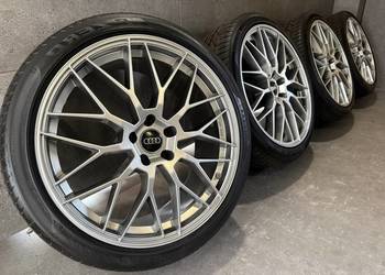 20 cali Audi A6 S6 A7 S7 5x112 ET35 9J felgi koła komplet Pirelli 7mm