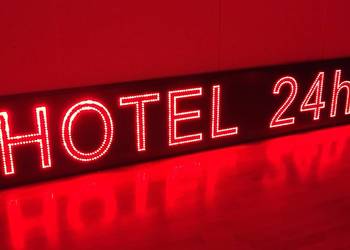 Reklama szyld LED  HOTEL 24h 260x50cm