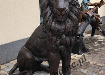 Lew z brązu H150cm , figura z brązu