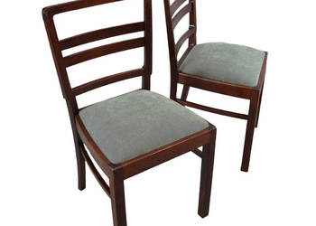 Para krzeseł dębowych po renowacji / krzesła 2 szt / nowe obicie / antyki