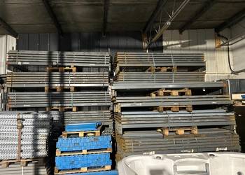 Regał magazynowy paletowy dexion trawers 275cm rama H600cm warsztat hala
