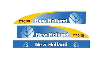 Naklejki New Holland T7040 i inne modele super mocne laminat
