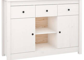 Szafka biała 100x35x745 cm drewno sosnowe WM-814550
