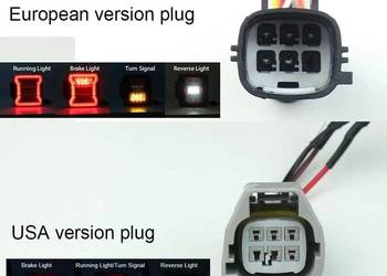Wtyczka do lamp tył Wrangler JK przeróbka wiązki z USA na EU
