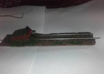 wykończony tor końcowy z kozłem oporowym TT