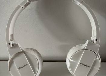 Słuchawki nauszne Pioneer SE-MJ503-W przewód wejście słuchawkowe mini-jack