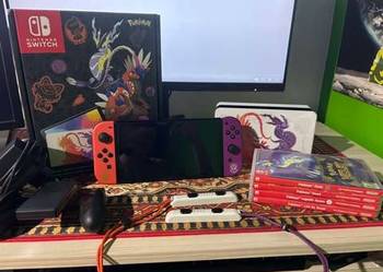 Konsola Nintendo Switch OLED Z 4 GRAMI Edycja kolekcjonerska Scarlet&Violet
