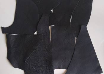 Skóra (263 g) Licowa Włoska średnie i małe kawałki Czarny