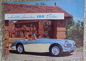 AUSTIN HEALEY 100-6  six  Prospekt,folder