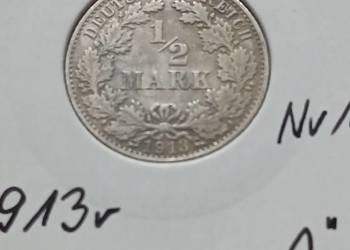 1/2 Marki Prusy 1913 r. - nr. 1 - mennica A