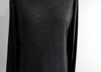 Sweter z Golfem Wełniany Ciemnoszary Berkertex 44/46