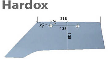Lemiesz 300hektarów HARDOX 969103/L części do pługa KRONE