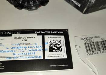 Casio G-shock, oryginalny, używany na gwarancji