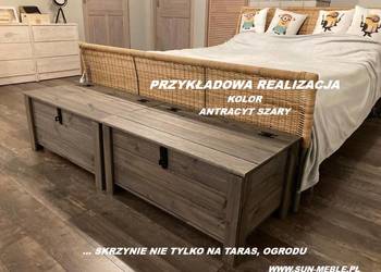 Skrzynia Kufer drewniany KOLOR 90x40x50- pokój sypialnia taras balkon