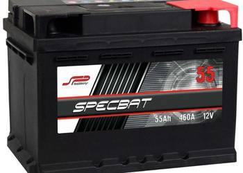 Akumulator 55Ah 460A  SPECBAT EN PRAWY PLUS wysoki