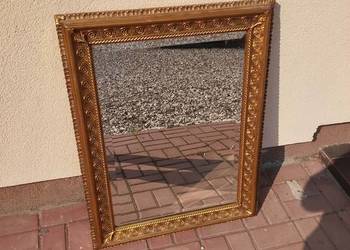 Lustro w stylu Vintage/Glamour. Rzeźbione, pozłacane