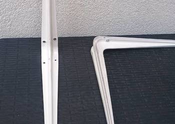 Wspornik,kątownik pod półkę 350x300mm biały sztu 4
