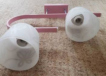 Unikatowa, piękna Lampa, kinkiet do pokoju dziecięcego w kwiatki. E27