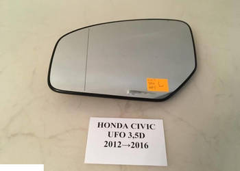 HONDA CIVIC UFO 2013 WKŁAD LUSTERKA ORYGINAŁ LEWE