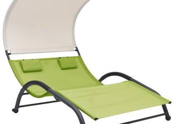 vidaXL Podwójny leżak z baldachimem, tkanina textilene(SKU:310546)