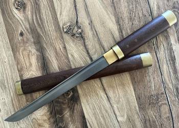 Krótki miecz wakizashi w damascenie !