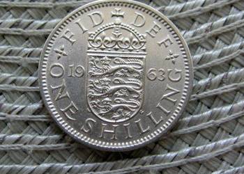 Wielka Brytania 1 Szyling 1963r - Herb Anglii