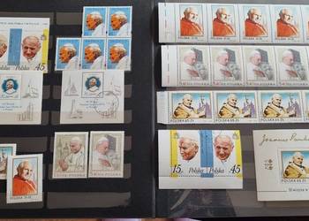 Bloczki  znaczki Papież Jan Paweł II i inne religijne